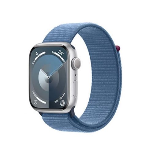 Apple Watch Series 9 GPS 41mm - Silver Aluminium Case - Winter Blue Sport Loop - EU