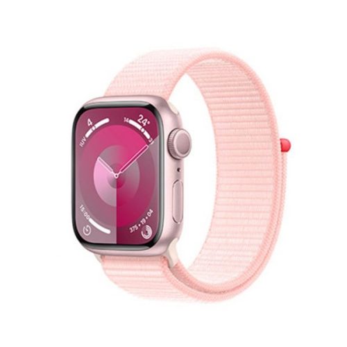 Apple Watch Series 9 GPS 45mm - Pink Aluminium Case - Light Pink Sport Loop - EU